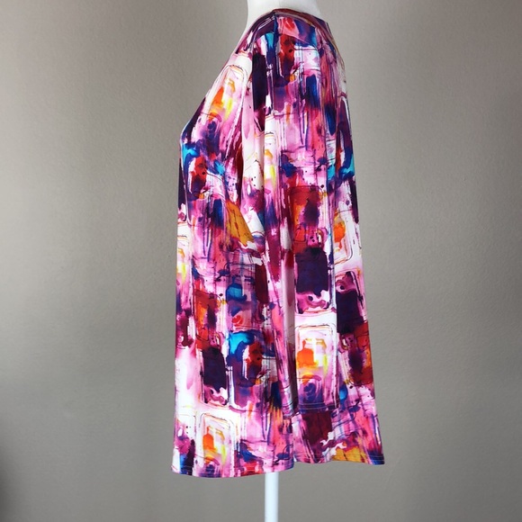 Peck & Peck Multicolor Round Neck Top - Picture 4 of 7